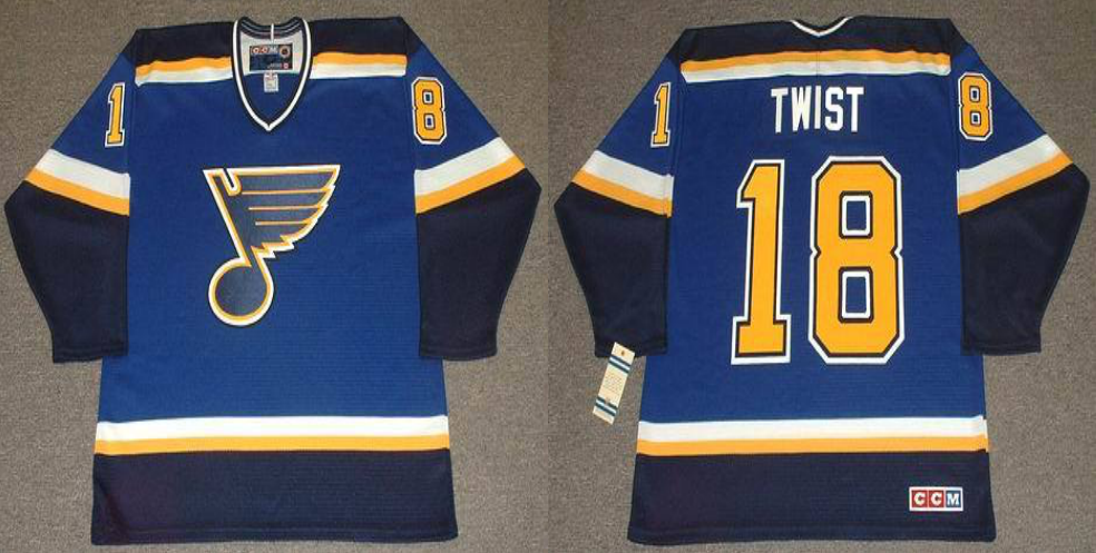 2019 Men St.Louis Blues 18 Twist blue CCM NHL jerseys